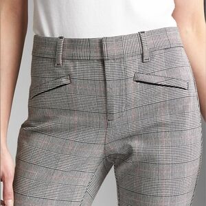 EXPRESS Skinny Mid Rise Plaid Houndstooth Pants